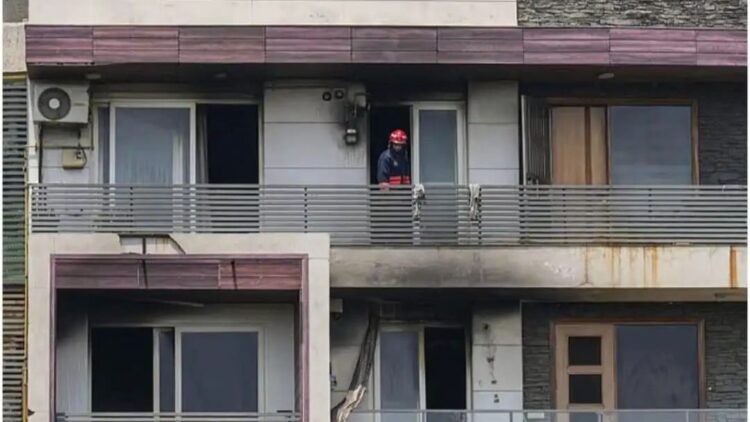 delhi ac blast fire central locking system