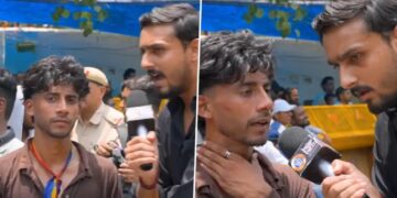 Viral Boyfriend: गर्लफ्रेंड के समर्थन में प्रदर्शन करने पहुंचा युवक, सोशल मीडिया पर छाया, लोगों ने बताया सच्चा साथी