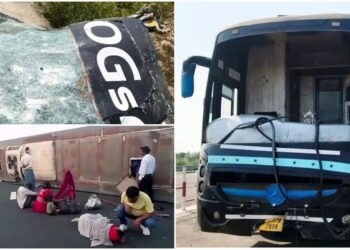 Bus Accident: बदायूं के पास डबल डेकर बस गंगा एक्सप्रेसवे पर पलटी, 20 से अधिक यात्री घायल, एक युवक का पैर कटा
