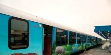 duddhwa national park tourist train mailani bichia ac chair car