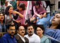 Delhi Protest: संसद मार्च में घायल छात्रा ICU में, चोट को लेकर दो दावे, केजरीवाल-नड्डा से राहुल-प्रियंका तक अस्पताल पहुंचे