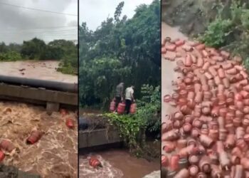 Raigad Floods: भारी बारिश के बाद एचपीसीएल प्लांट में घुसा बाढ़ का पानी, नदी में बह गए 3000 गैस सिलेंडर