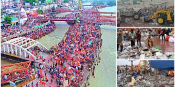 Haridwar Clean-Up: हरिद्वार कावड़ मेला में पहुंचे 4.80 करोड़ कांवड़िये , पीछे छोड़ा 7 हजार टन कचरा, सफाई में जुटा प्रशासन