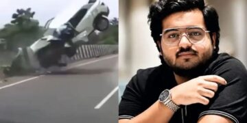 Atiq Ahmed Son Car Accident Video