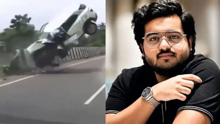 Atiq Ahmed Son Car Accident Video
