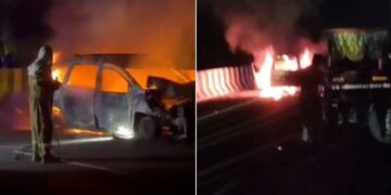 Raebareli Car Fire