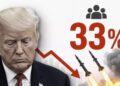 Trump Approval गिरकर 33% पर पहुंची, Iran War से बढ़ी नाराजगी; 80% अमेरिकी क्यों बोले- जंग लंबी चलेगी