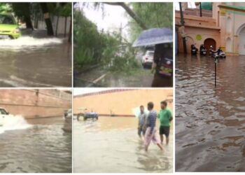 Weather Alert: लखनऊ में मूसलाधार बारिश से हाहाकार, सड़कें तालाब बनीं, घरों में घुसा पानी, कई इलाकों में बिजली गुल