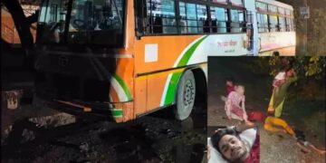एटा में दर्दनाक हादसा: जन्माष्टमी की झांकियां देखकर लौट रहे छह लोगों की बाइक बस से भिड़ी, बच्चे समेत 2 की मौत