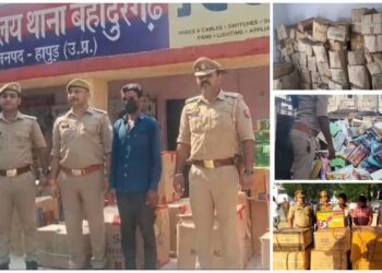 Hapur News: दीपावली से पहले अवैध पटाखों पर बड़ी कार्रवाई, लोडर से 13 पेटियां बरामद; एक गिरफ्तार