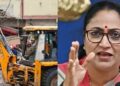 Delhi Illegal Construction Bulldozer Action