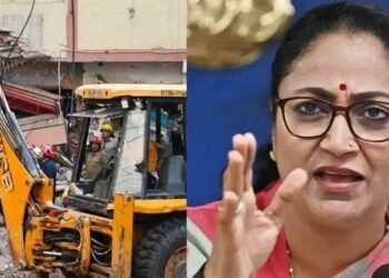 Delhi Illegal Construction Bulldozer Action