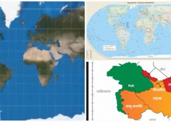 UN New World Map India