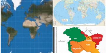 UN New World Map India
