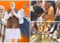 Kashi Vishwanath में योगी-राजनाथ ने केक बांटा, नायडू-पासवान भी पहुंचे; डमरू की गूंज और सोहर से गूंजा मंदिर परिसर