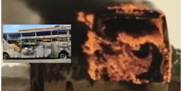 Raj Kalpana Travels Bus Fire