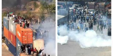 Islamabad Protest : इस्लामाबाद बना युद्ध का मैदान,मार्च रोकने के लिए लगाए कंटेनर, हाईवे बंद, हजारों पुलिसकर्मी तैनात
