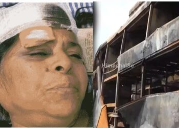 Bus Tragedy : महोबा जा रही स्लीपर बस में लगी थी आग, महिला ने बताया वह कैसे बची, क्यों नहीं बच पाया उसका पति